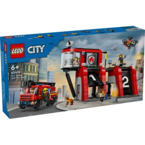 FIRE STATION WITH FIRE TRUCK